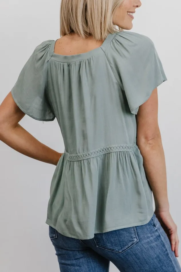 Women Blouses Shirts Baltic Born Unity Button Up Top Sage Women Blouses Shirts Baltic Born Unity Button Up Top Sage