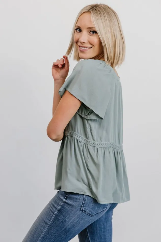 Women Blouses Shirts Baltic Born Unity Button Up Top Sage Women Blouses Shirts Baltic Born Unity Button Up Top Sage