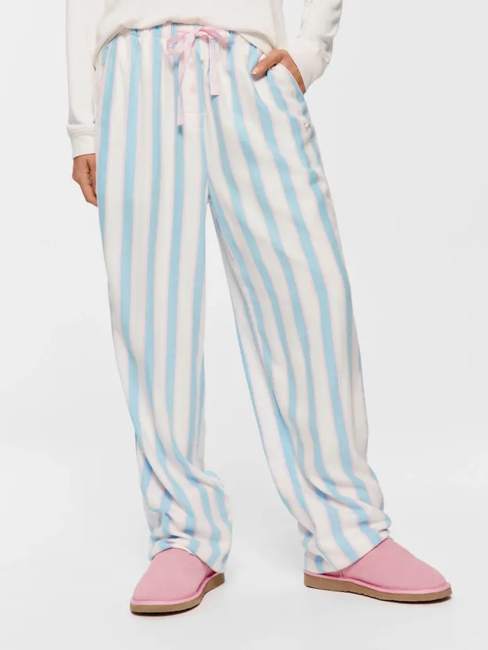 Women Blue Stripe Classic Pj Pant Multi Peter Alexander Pants