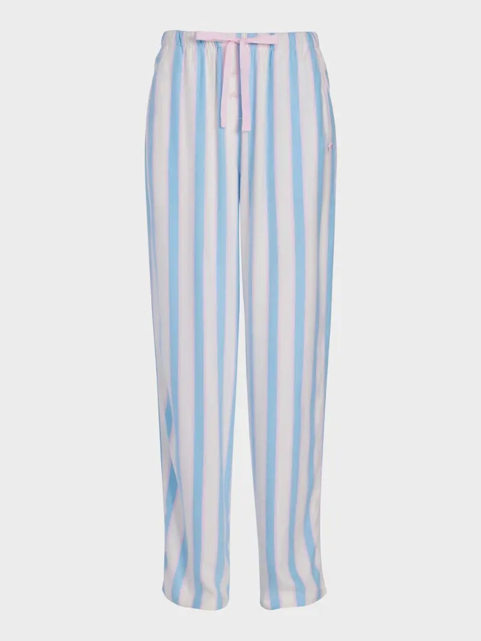 Women Blue Stripe Classic Pj Pant Multi Peter Alexander Pants