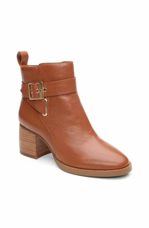 Women Boots Liverpool Los Angeles Encino Bootie With Ankle Strap Pecan
