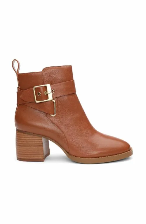 Women Boots Liverpool Los Angeles Encino Bootie With Ankle Strap Pecan