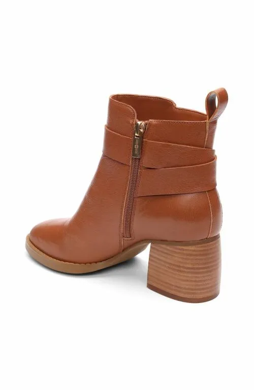 Women Boots Liverpool Los Angeles Encino Bootie With Ankle Strap Pecan