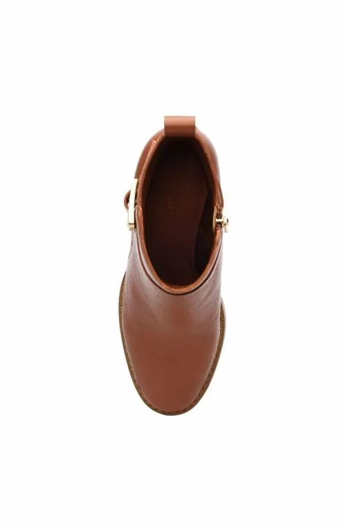 Women Boots Liverpool Los Angeles Encino Bootie With Ankle Strap Pecan