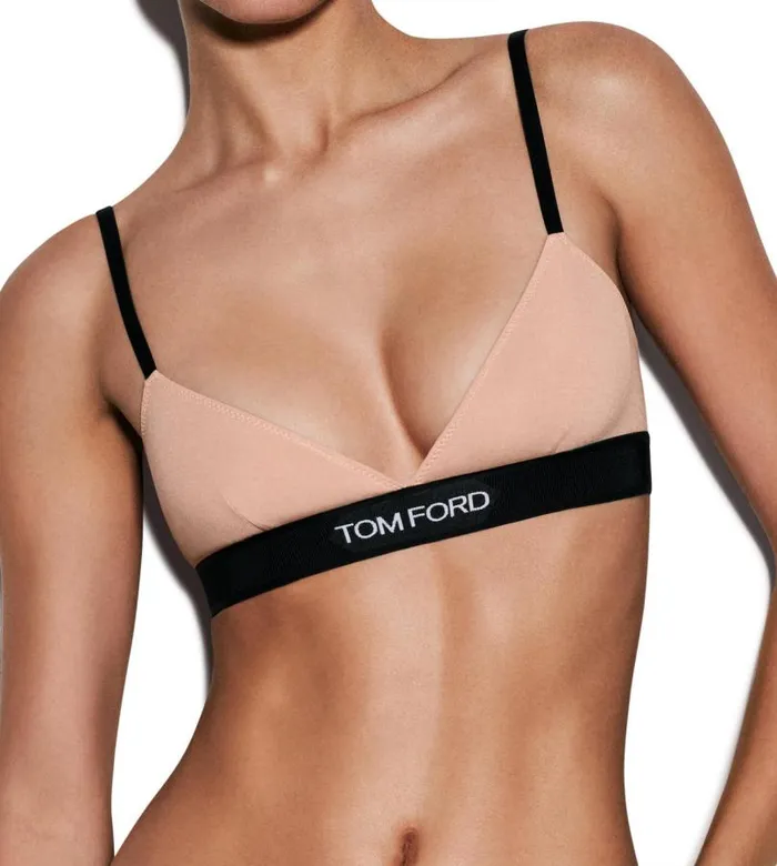 Women Bras Tom Ford Modal Signature Bra Vintage Nude Women Bras Tom Ford Modal Signature Bra Vintage Nude