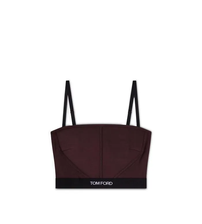 Women Bras Tom Ford Modal Signature Top Dark Chocolate