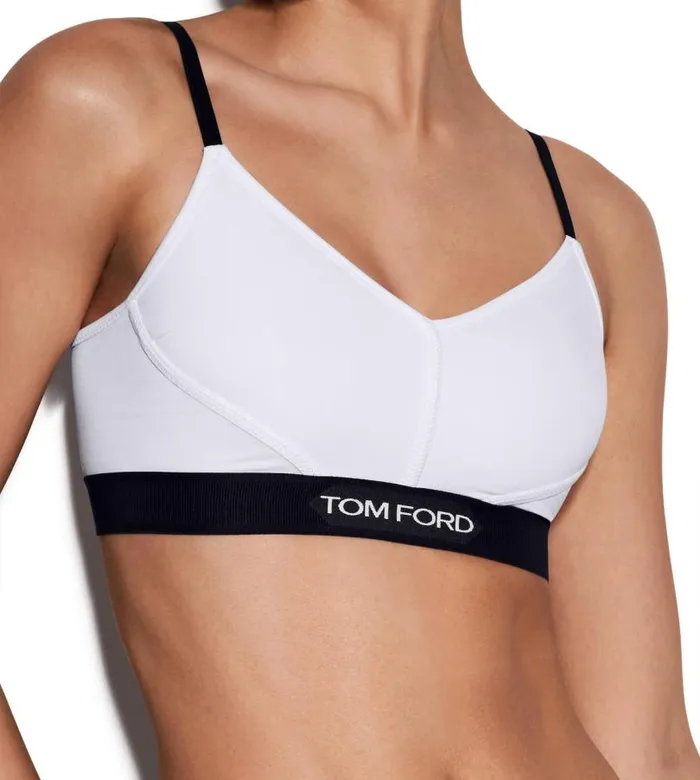 Women Bras Tom Ford Modal Signature Top White Women Bras Tom Ford Modal Signature Top White