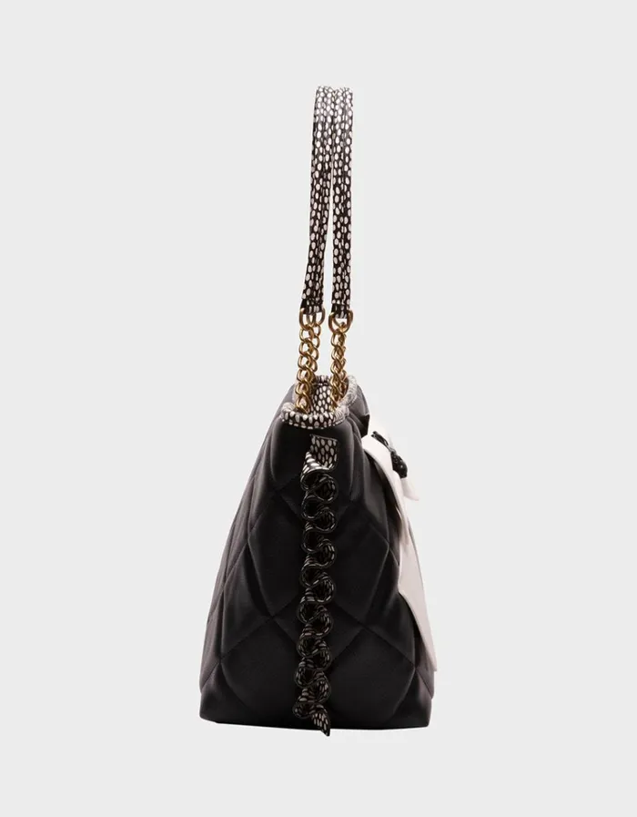 Women BULLDOG BOW TOTE BLACKWHITE Betsey Johnson Women BULLDOG BOW TOTE BLACKWHITE Betsey Johnson
