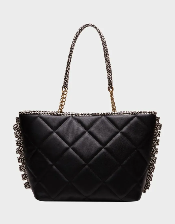 Women BULLDOG BOW TOTE BLACKWHITE Betsey Johnson Women BULLDOG BOW TOTE BLACKWHITE Betsey Johnson