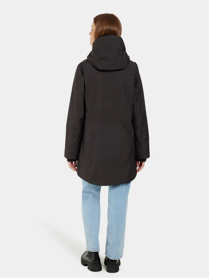 Women Cajsa Parka Black Didriksons Autumn Jackets