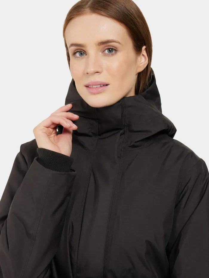 Women Cajsa Parka Black Didriksons Autumn Jackets