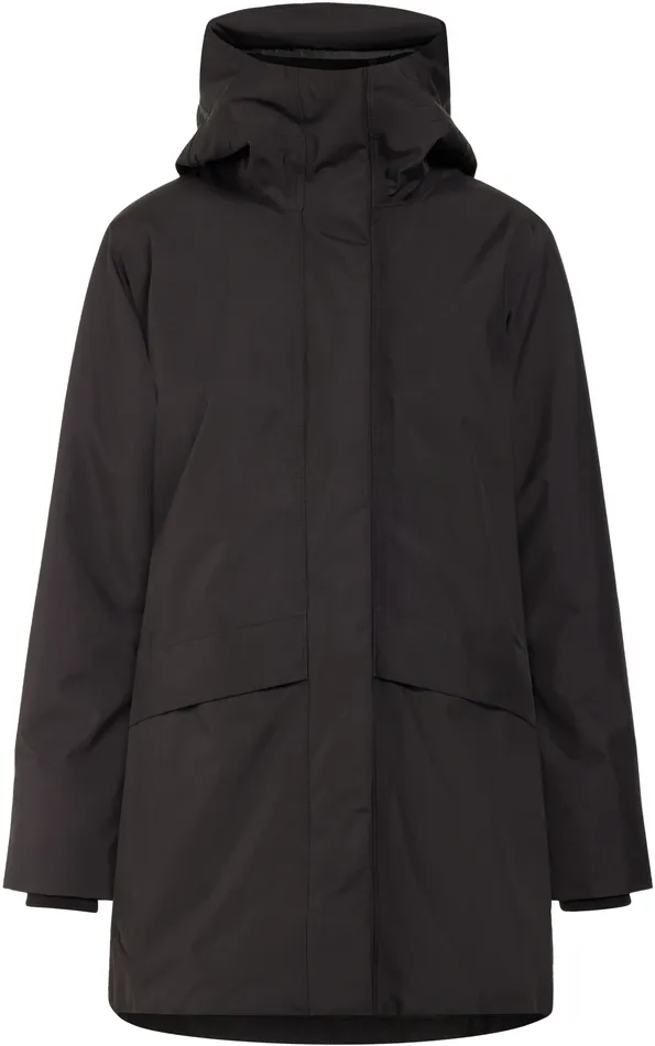 Women Cajsa Parka Black Didriksons Autumn Jackets