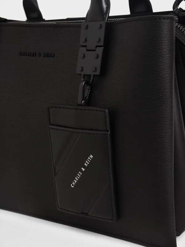 Women Cameron Double Top Handle Bag 8211 UltraMatte Black CHARLES and KEITH Top Handle Bags Women Cameron Double Top Handle Bag 8211 UltraMatte Black CHARLES and KEITH Top Handle Bags