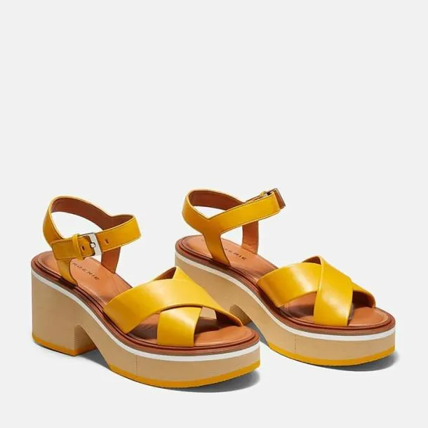 Women CHARLINE Amber Yellow Clergerie Sandals
