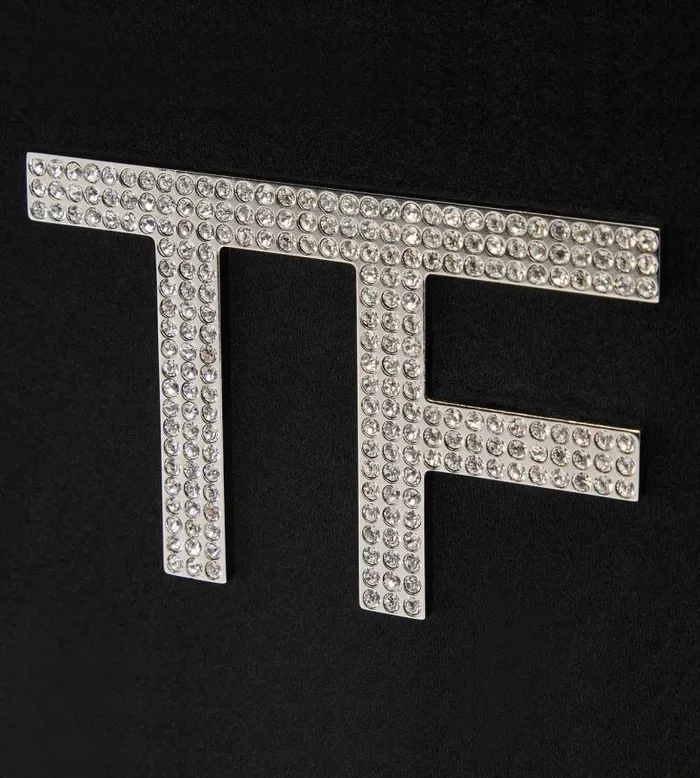 Women Clutches Tom Ford Crystal Embellished Satin Tf Disco Bag Black Women Clutches Tom Ford Crystal Embellished Satin Tf Disco Bag Black