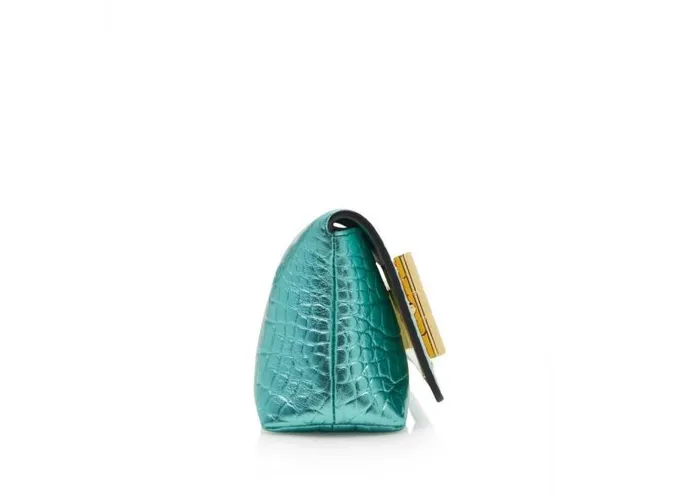 Women Clutches Tom Ford Metallic Stamped Leather Natalia Mini Bag Lagoon Women Clutches Tom Ford Metallic Stamped Leather Natalia Mini Bag Lagoon