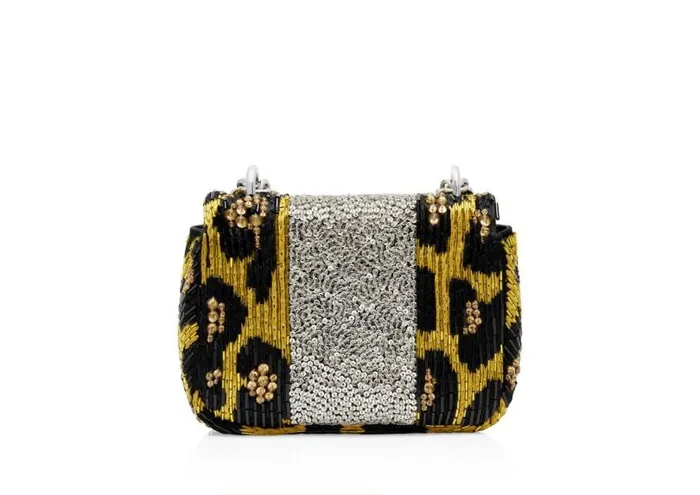 Women Cross Body Bags Tom Ford Leopard Embroidery Soft Natalia Mini Shoulder Bag Yellowblack Black Women Cross Body Bags Tom Ford Leopard Embroidery Soft Natalia Mini Shoulder Bag Yellowblack Black