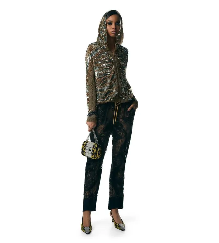 Women Cross Body Bags Tom Ford Leopard Embroidery Soft Natalia Mini Shoulder Bag Yellowblack Black Women Cross Body Bags Tom Ford Leopard Embroidery Soft Natalia Mini Shoulder Bag Yellowblack Black