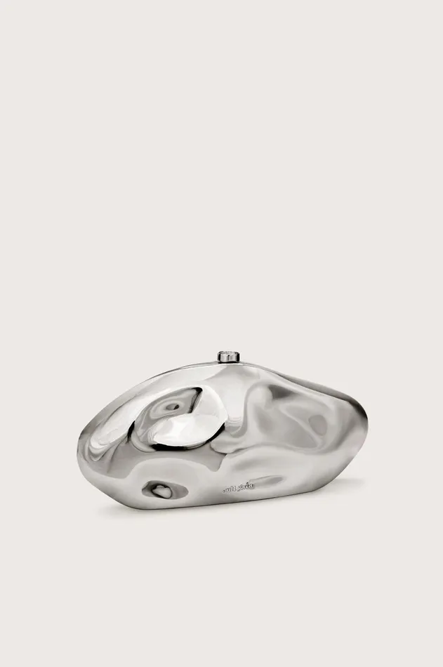 Women Cult Gaia Clutches CALDERA CLUTCH 8211 SHINY SILVER Women Cult Gaia Clutches CALDERA CLUTCH 8211 SHINY SILVER