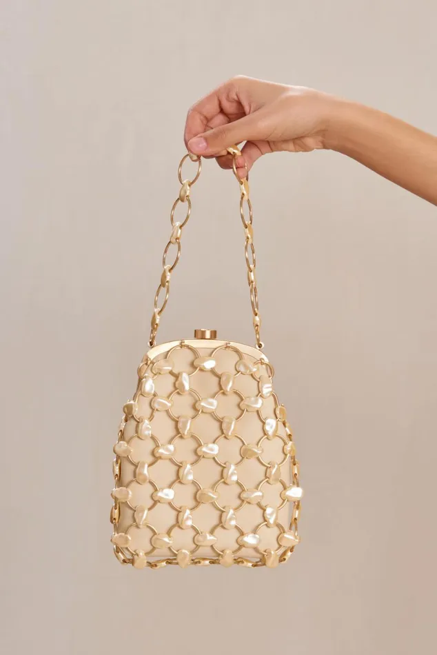 Women Cult Gaia Mini Bags BRIELLE WRISTLET 8211 CHAMPAGNE PEARL Women Cult Gaia Mini Bags BRIELLE WRISTLET 8211 CHAMPAGNE PEARL