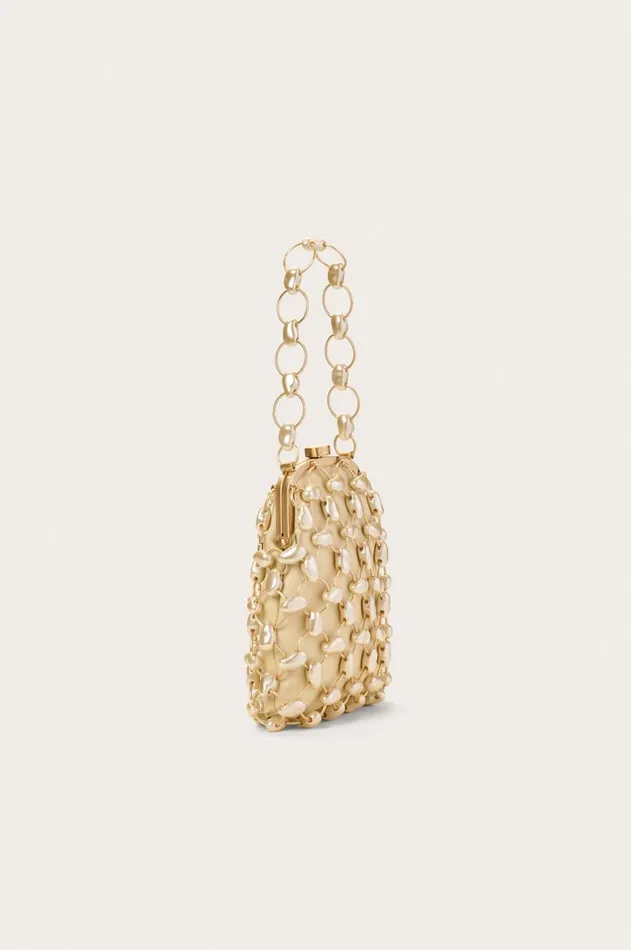 Women Cult Gaia Mini Bags BRIELLE WRISTLET 8211 CHAMPAGNE PEARL Women Cult Gaia Mini Bags BRIELLE WRISTLET 8211 CHAMPAGNE PEARL