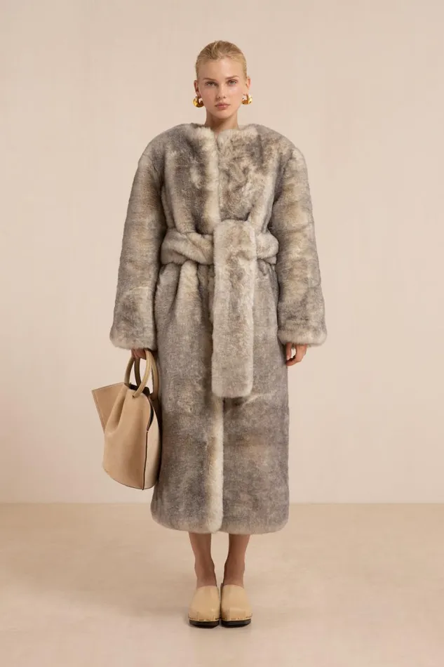 Women Cult Gaia Outerwear MARTINA COAT 8211 FOG Women Cult Gaia Outerwear MARTINA COAT 8211 FOG