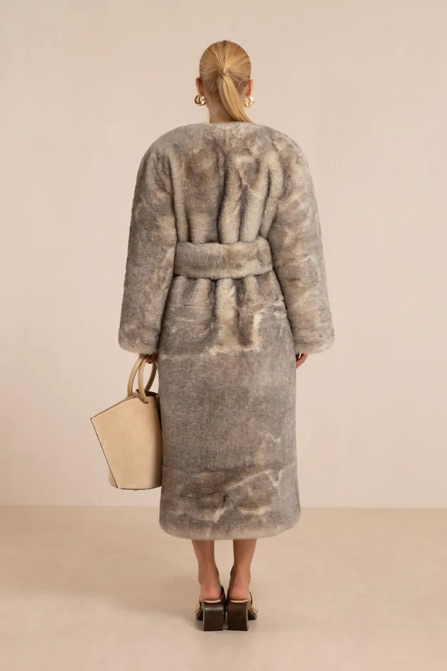 Women Cult Gaia Outerwear MARTINA COAT 8211 FOG Women Cult Gaia Outerwear MARTINA COAT 8211 FOG