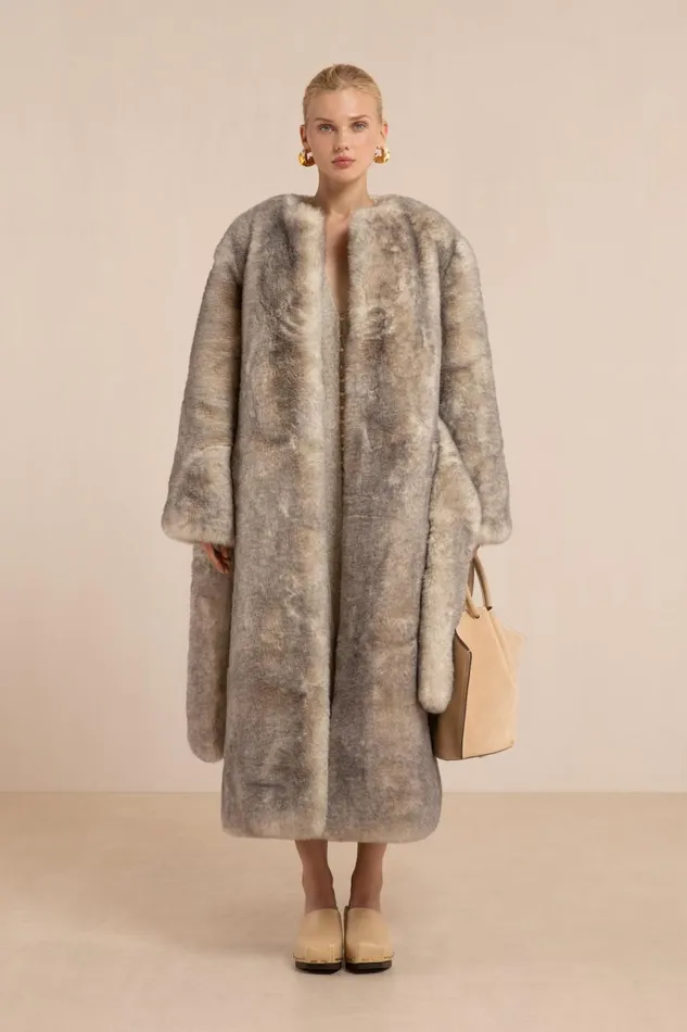 Women Cult Gaia Outerwear MARTINA COAT 8211 FOG Women Cult Gaia Outerwear MARTINA COAT 8211 FOG