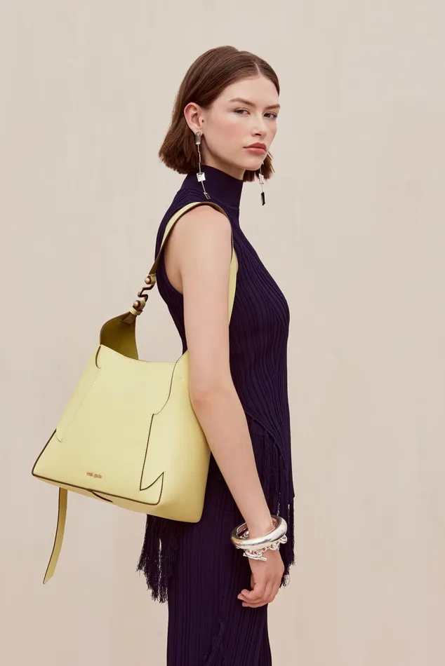 Women Cult Gaia Shoulder Bags SIMONA SHOULDER BAG 8211 LEMON SORBET Women Cult Gaia Shoulder Bags SIMONA SHOULDER BAG 8211 LEMON SORBET