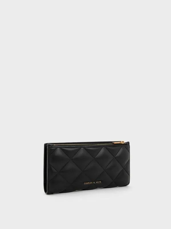 Women Danika Quilted Long Wallet 8211 Black CHARLES and KEITH Long Wallets Women Danika Quilted Long Wallet 8211 Black CHARLES and KEITH Long Wallets