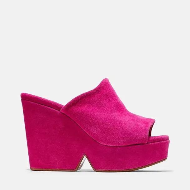 Women DOLCY Pink Suede Clergerie Mules