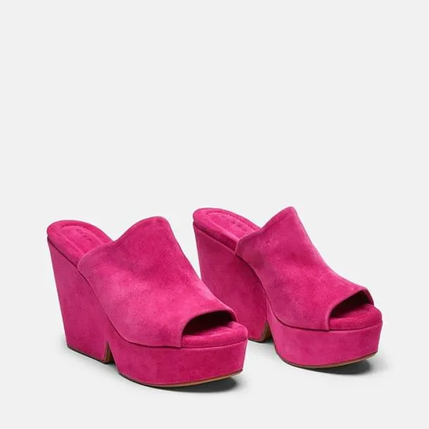 Women DOLCY Pink Suede Clergerie Mules