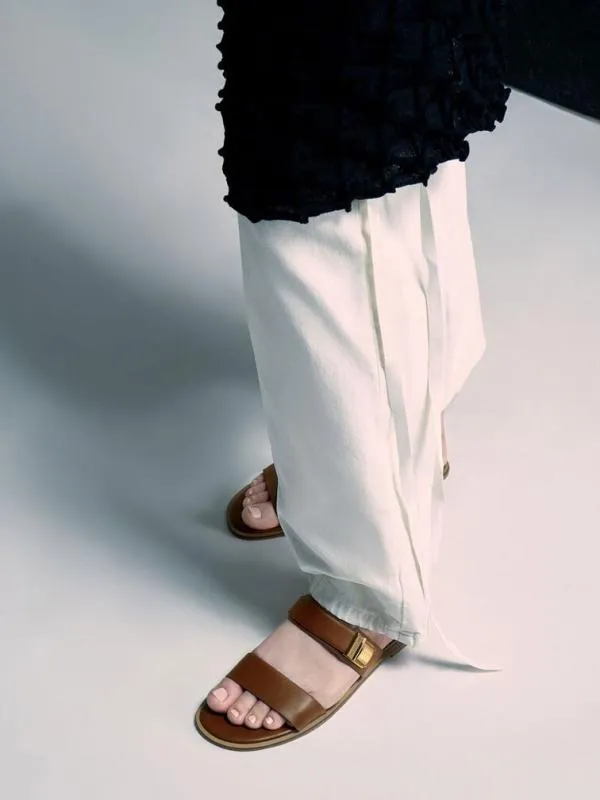 Women Dove DoubleStrap Sandals 8211 Dark Brown CHARLES and KEITH Sandals