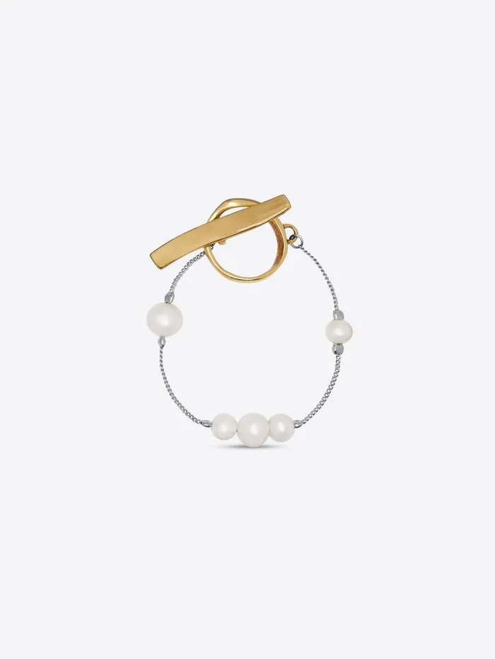 Women Dries Van Noten Jewelry Pearl Chain Bracelet