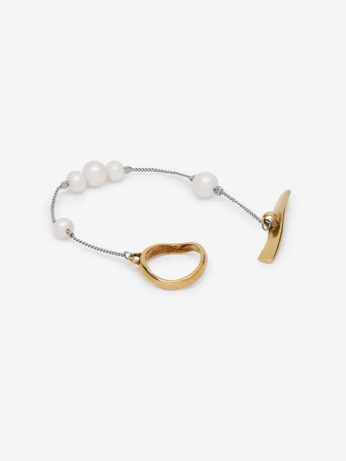 Women Dries Van Noten Jewelry Pearl Chain Bracelet