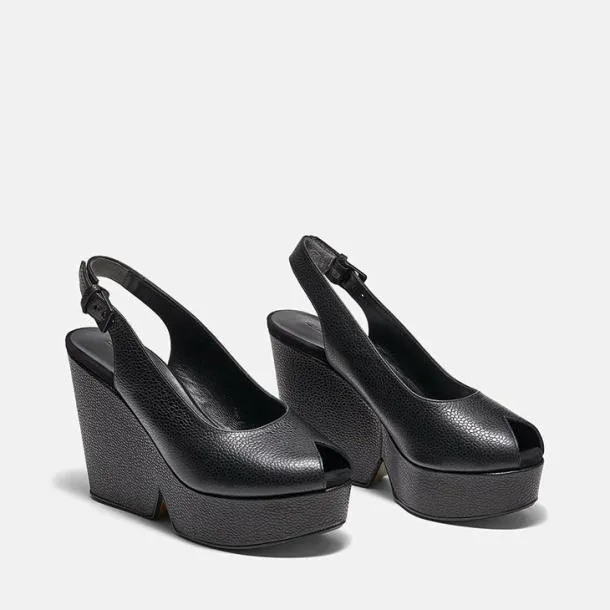 Women DYLAN Black Caviar Clergerie Wedges