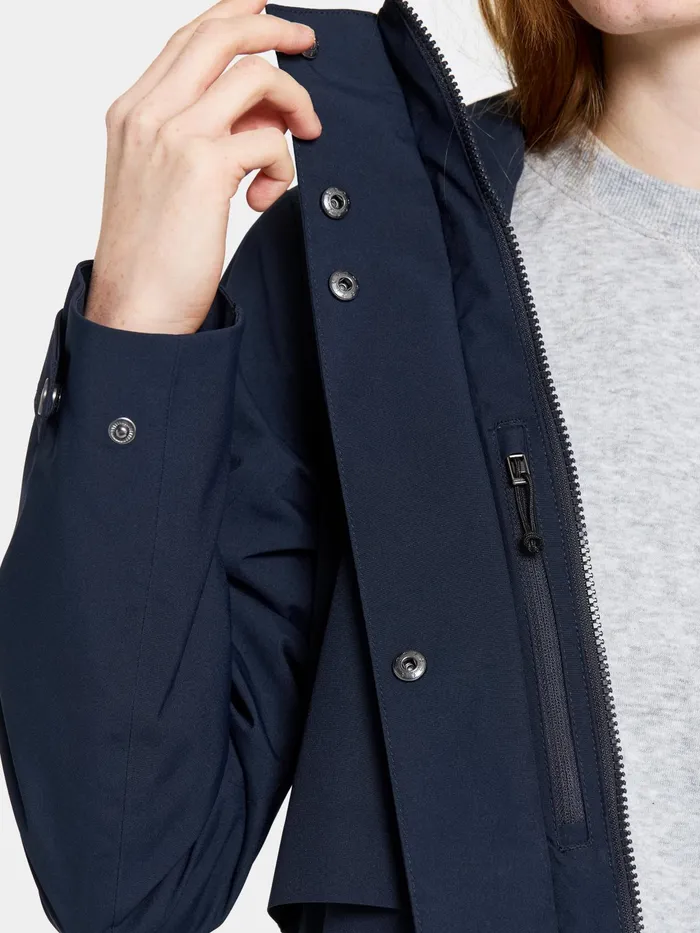 Women Edith Parka Dark Night Blue Didriksons Spring Jackets