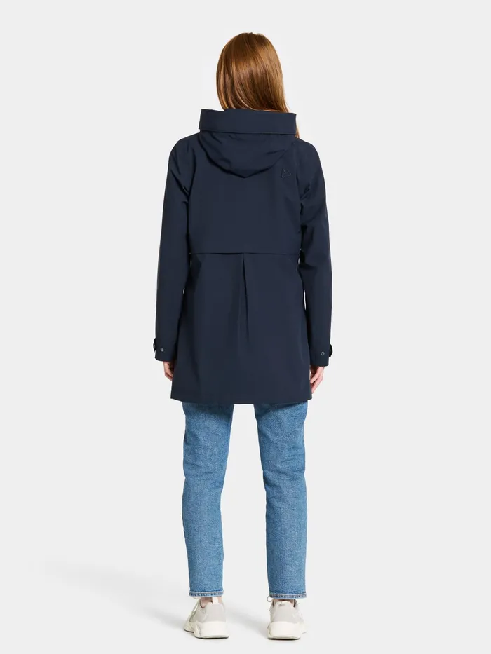 Women Edith Parka Dark Night Blue Didriksons Spring Jackets