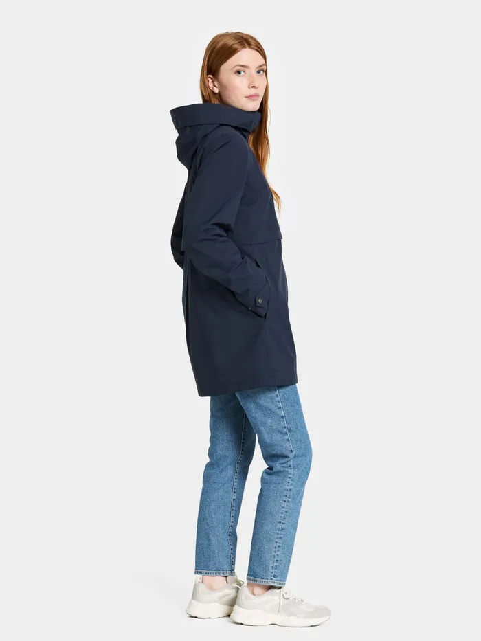 Women Edith Parka Dark Night Blue Didriksons Spring Jackets
