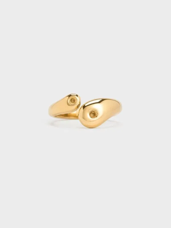 Women Eimear Sculptural Ring 8211 Gold CHARLES and KEITH Rings