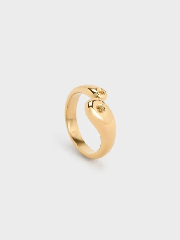 Women Eimear Sculptural Ring 8211 Gold CHARLES and KEITH Rings Women Eimear Sculptural Ring 8211 Gold CHARLES and KEITH Rings