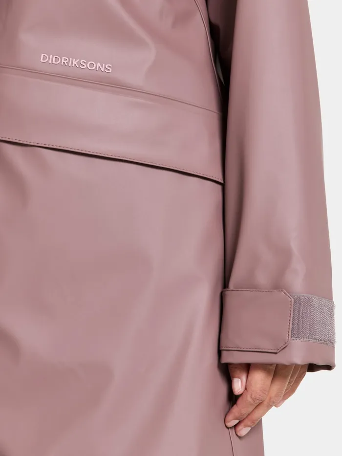 Women Elly Parka Galon Faded Wine Didriksons Autumn Jackets