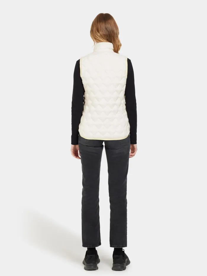 Women Evy Vest White Foam Didriksons Vests