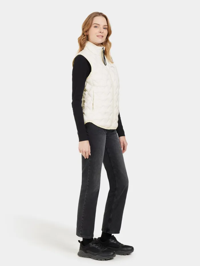 Women Evy Vest White Foam Didriksons Vests