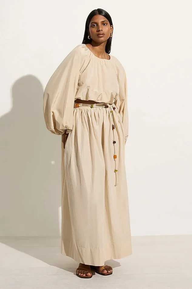 Women Faithfull The Brand Skirts and Shorts Lido Skirt Creme 8211 Faithfull The Brand