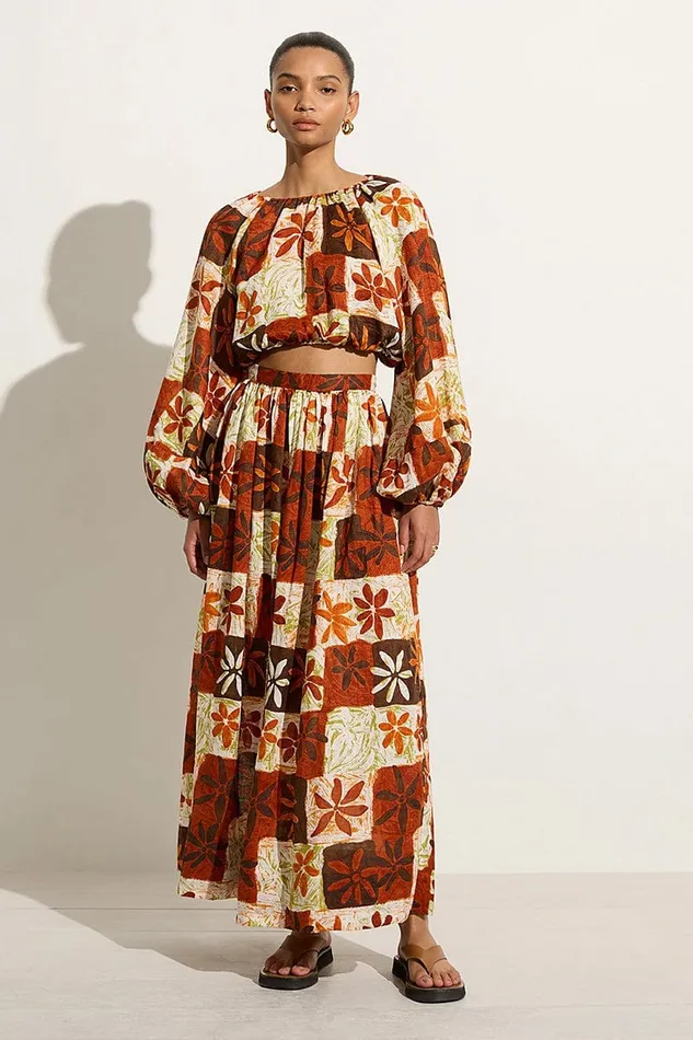 Women Faithfull The Brand Skirts and Shorts Oliveira Skirt Tobago Floral 8211 Faithfull The Brand
