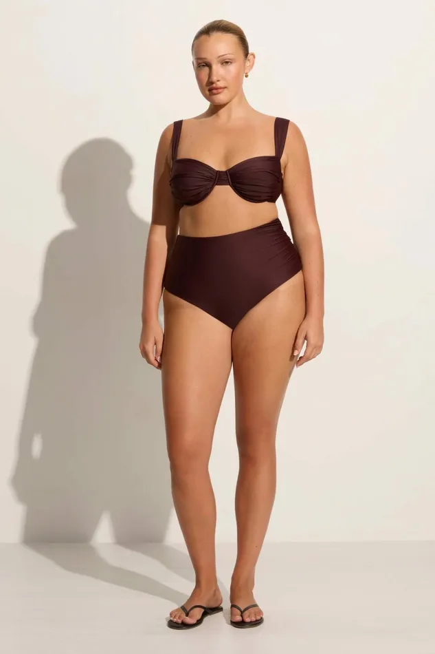 Women Faithfull The Brand Swim Bianca Bikini Bottoms Soil 8211 Faithfull The Brand