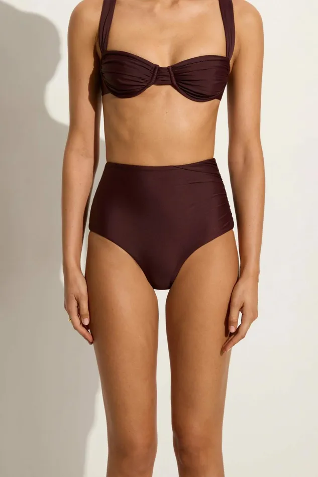 Women Faithfull The Brand Swim Bianca Bikini Bottoms Soil 8211 Faithfull The Brand