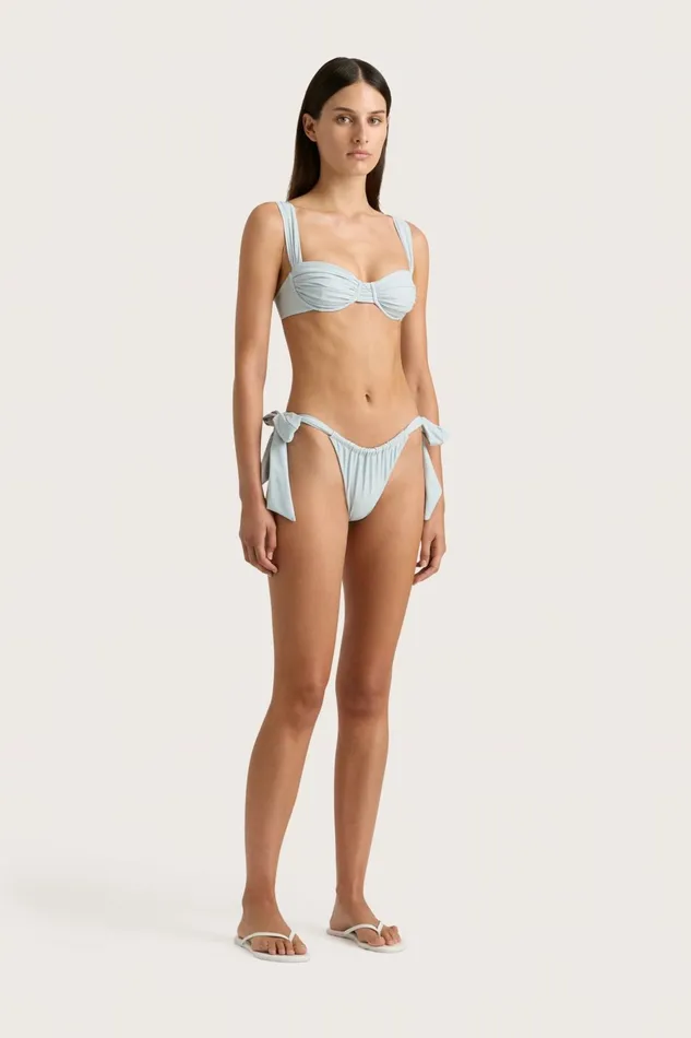 Women Faithfull The Brand Swim Costa Bikini Bottoms Sky Blue