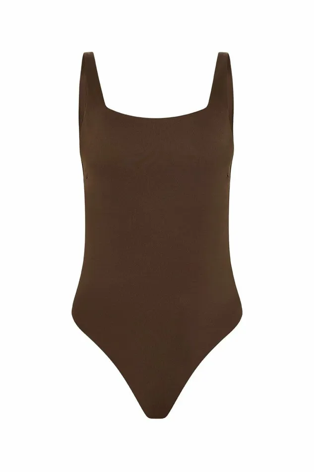 Women Faithfull The Brand Swim Do Rei One Piece Coffee 8211 Faithfull The Brand
